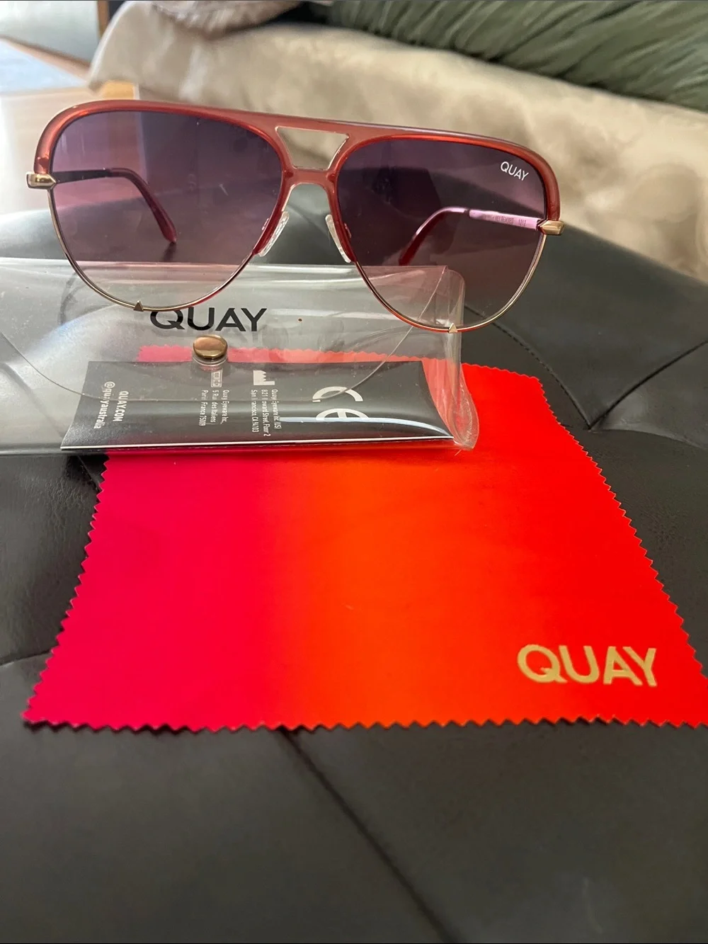 Quay Australia red metal